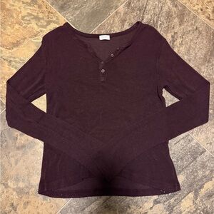 Brandy Melville Deep Purple Long Sleeve Top
